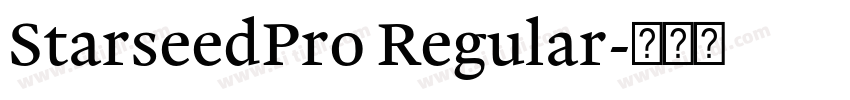 StarseedPro Regular字体转换